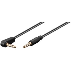 Aux ugaoni kabal 3.5mm muški 3PIN GOOBAY 1m Cene