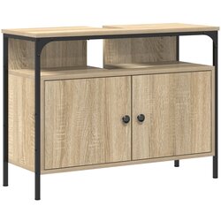vidaXL Umivaonik Kabinet Sonoma Hrast 80x30x60 cm Obrađeno Drvo Cijene