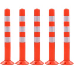vidaXL Cestovni stupovi za kontrolu prometa 5 kom plastični 75 cm Cijene