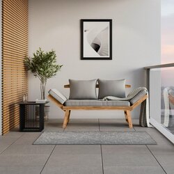 Bessagi Garden Klop S Funkcijo Ležalnika Pia, Les Akacije, Siva Cene