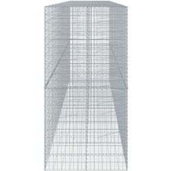 vidaXL Gabionska košara s poklopcem 600x100x200 cm pocinčano željezo Cijene