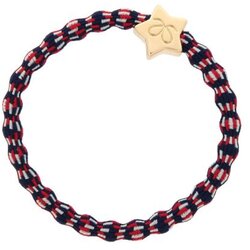 By Eloise London Gold Star Red White and Blue elastika za lase Cene