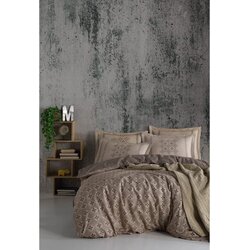 Minimal sivi i braon turquoise super king posteljina set Cene