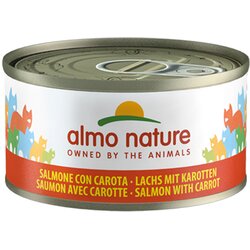 Almo Nature 6 x 70 g - Losos & korenje v želeju Cene
