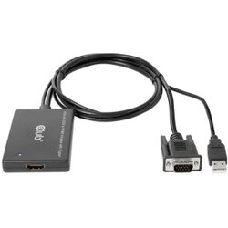 Club3d VGA and USB Type-A to HDMI Adapter with Pigtail M /F 0.6m /1.97ft 28AWG Cene