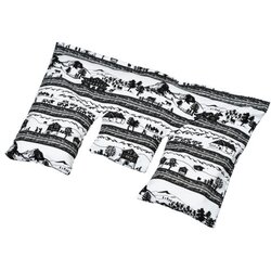 TORF Vzglavnik za vrat s koščicami češnje, črno-beli vzorec, 40 x 25 cm Cene
