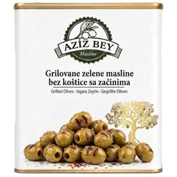Aziz Bey Zelene grilovane masline bez koštice, Sa začinima, 9 kg Cene