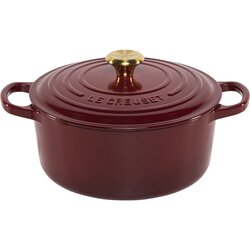 Le Creuset Signature Bräter rund 22 cm rot Cene
