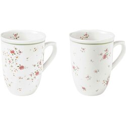 Brandani Komplet 2 belih porcelanastih lončkov Nonna Rosa Cene