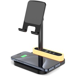 Red HT531 Bežični punjač za mobilni telefon sa LED svetlom crni" Cene