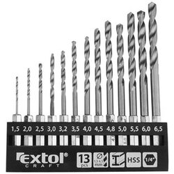Extol Craft set 13 burgija 1,5-6,5mm 1/4" 11140 Cene