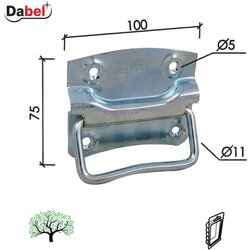 Dabel ručka za sanduk RK1 ZnB x100mm DSP Cene