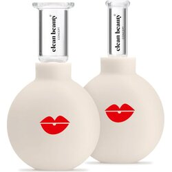 Clean Beauty Concept Glass Cupping Face Cene