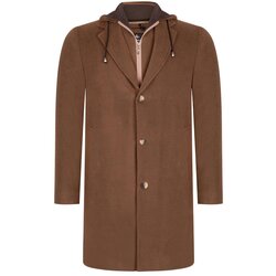 Dewberry PLT8376 MEN'S COAT-STRAIGHT CAMEL Cene