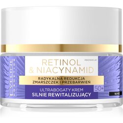 Eveline Cosmetics Retinol & Niacynamid revitalizirajuća noćna krema 50+ 50 ml Cijene