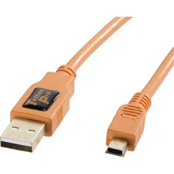 Tethertools USB kabel USB-mini-B vtič\, USB-A vtič 4.60 m oranžna CU5451, (20417193) Cene