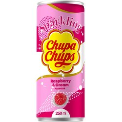  Chupa Chups, gazirano bezalkoholno piće sa ukusom maline i krema, 250ml Cene