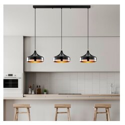 Opviq yildo - L-253 - 1 black chandelier Cene