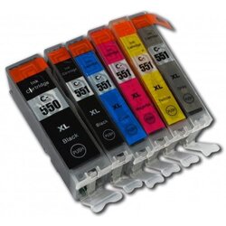 All4Printing Canon kompatibilne PGI-550 XL , CLI-551 XL , komplet 6 kartuš s čipom Cene