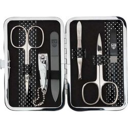 Kellermann set za manikuro 7260 mc n, črno-bel pikčast etui Cene
