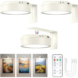 BONSERY 3x brezžična LED svetilka za slike z daljincem Cene