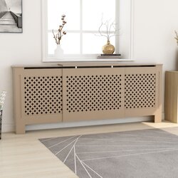 vidaXL Pokrov za radiator MDF 205 cm, (20769749) Cene