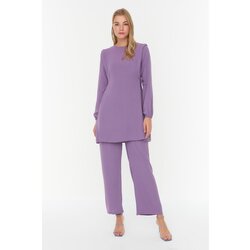 Trendyol Purple Waist Rope Detailed Aerobin Bottom-Top Set Cijene