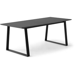 Hammel Furniture Crni proširiv blagovaonski stol s crnom pločom stola 100x210 cm Meza – Cene
