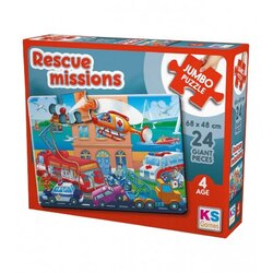 KS Games Igračka puzzle jumbo Misija spašavanja JP31009 68x48cm 24 dijela Cene