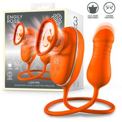 ENGILY ROSS Lizer Pro Vacuum Pump Licking Tongue Stimulator & Thrusting Egg Cene