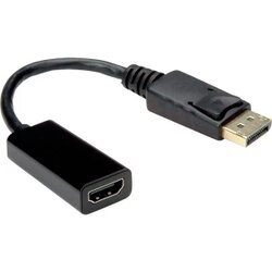 Value DisplayPort priključni kabel 0.15 m 12.99.3138 crna [1x muški konektor displayport - 1x ženski konektor HDMI] Cene