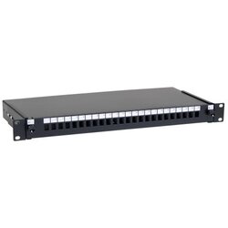 Masterlan Patch panel 24 Simplex SC sa kasetom, bez modula, crni ( 5635 ) Cene