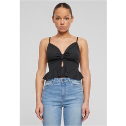 Urban Classics Women's top Waffle Pique Ruffle black Cijene