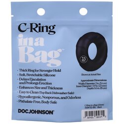 Doc Johnson in a Bag C-Ring Black Cene