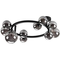 Ideal Lux led plafonski luster perlage 10xG9/3W/230V, prečnik 70 cm, crna/zadimljena Cene
