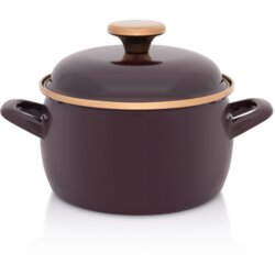Metalac šerpa duboka sa poklop. bordo amor 16cm Cene
