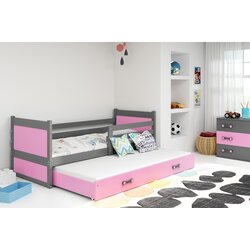 BestBed Krevet RICO s dodatnim leajem (razliite kombinacije boje)-Grafit-Roza Cene