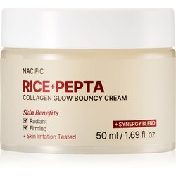 Nacific Rice + Pepta Collagen Glow Bouncy Cream posvetlitvena krema za obraz z vlažilnim učinkom 50 ml Cene
