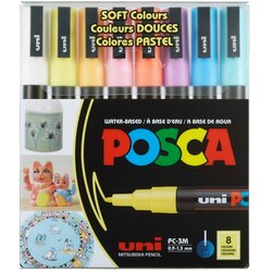 Marker Uni PC-3M POSCA, set 8/1 Pastel Cijene