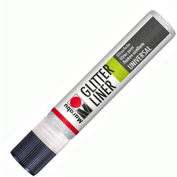 Marabu Barva v plastenki - Glitter liner 25ml bela 18030009570, (20386551) Cene