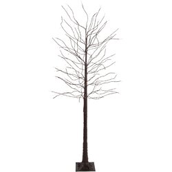 LUCA LIGHTING božična stoječa svetilka rjavo drevo 180 cm vklj. led s časovnikom IP44 - ki Cene