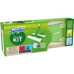 Swiffer Sweeper osnovni set za čišćenje podova , 1 drška, 8 suvih krpa i 3 vlažne maramice Cene