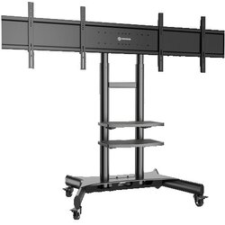 ONKRON Dual Screen VESA Panel Accessory for TS1881 Mobile TV Stand up to 90.9 kg, Black ( ADV1881-B ) Cene