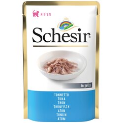 Schesir Varčno pakiranje v želeju vrečke za mačke 24 x 85 g - Kitten tuna Cene
