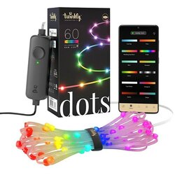 TWINKLY TWD060STP-T - LED RGB prigušiva girlanda DOTS 60xLED 7 m USB Wi-Fi Cene