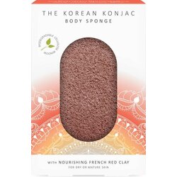 The Konjac Sponge Company mandala konjac body sponge red clay Cene