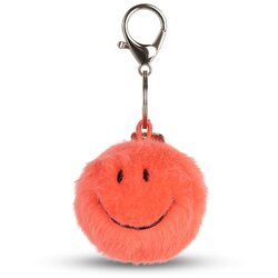 Smiley privjesak za ključeve ECO Fuzzy - Bright Coral - 5,5 cm (1125) Cene