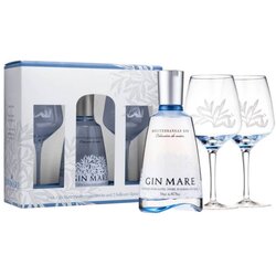 Gin Mare + 2 čaše 0.7 Cene