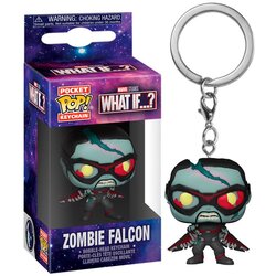 Pocket pop keychain marvel what if zombie falcon Cene
