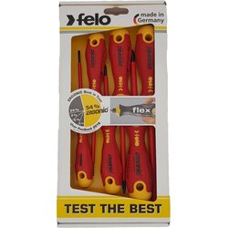 Felo Set izvijačev ERGONIC® VDE E-Slim (5 -del., Primerno za: Ploščati in krožni utor) Cene